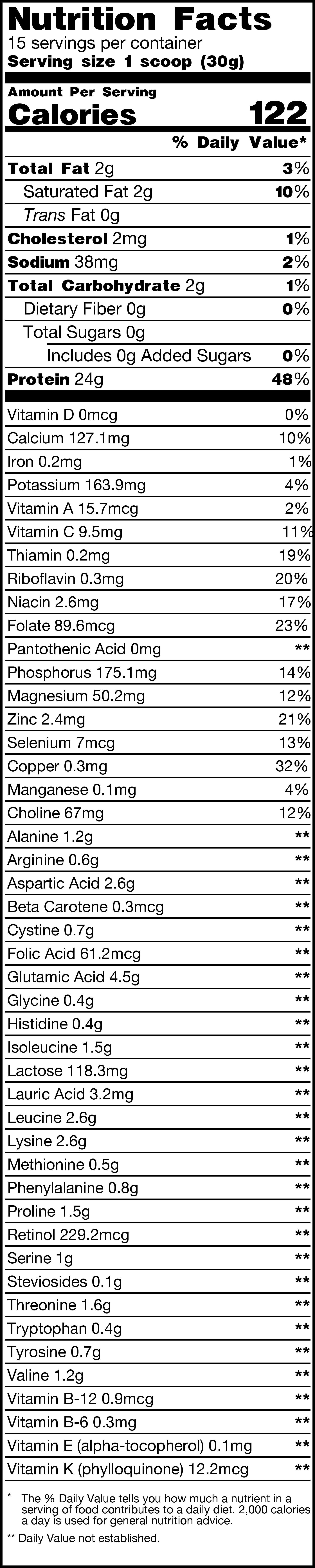 Poudre d'Extrait de Stevia (Désamer) - Biologique